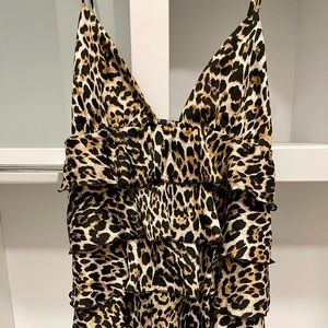 Majorelle Leopard Print Mini Dress